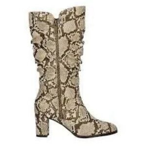 Easy Street Snakeskin Pattern Women's Boots
